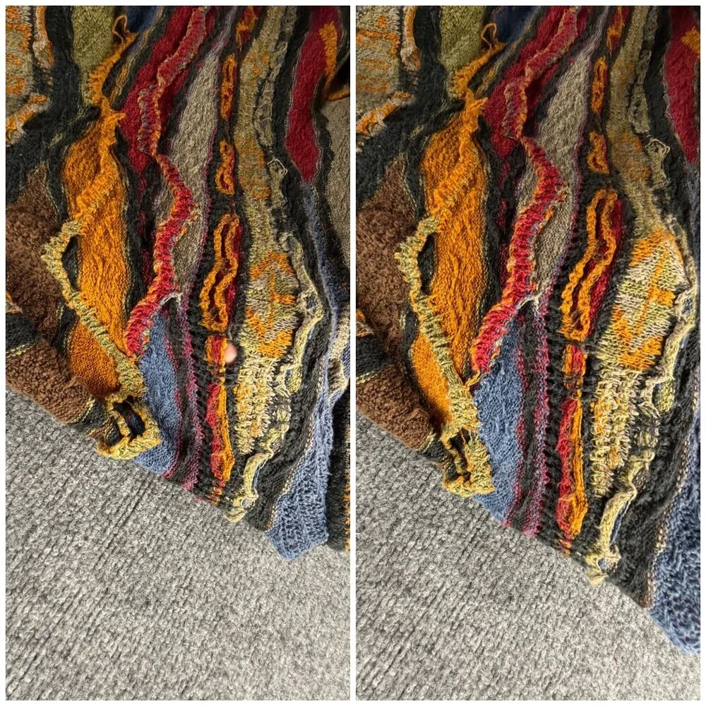 Coogi Classic Linen Blend Australia Sweater XL Pullover Colorful Authentic - Picture 15 of 16